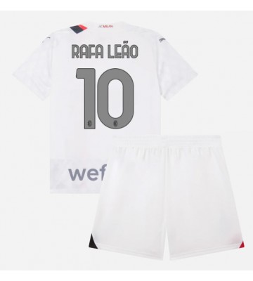 Lacne Dětský Futbalové dres AC Milan Rafael Leao #10 2023-24 Krátky Rukáv - Preč (+ trenírky)